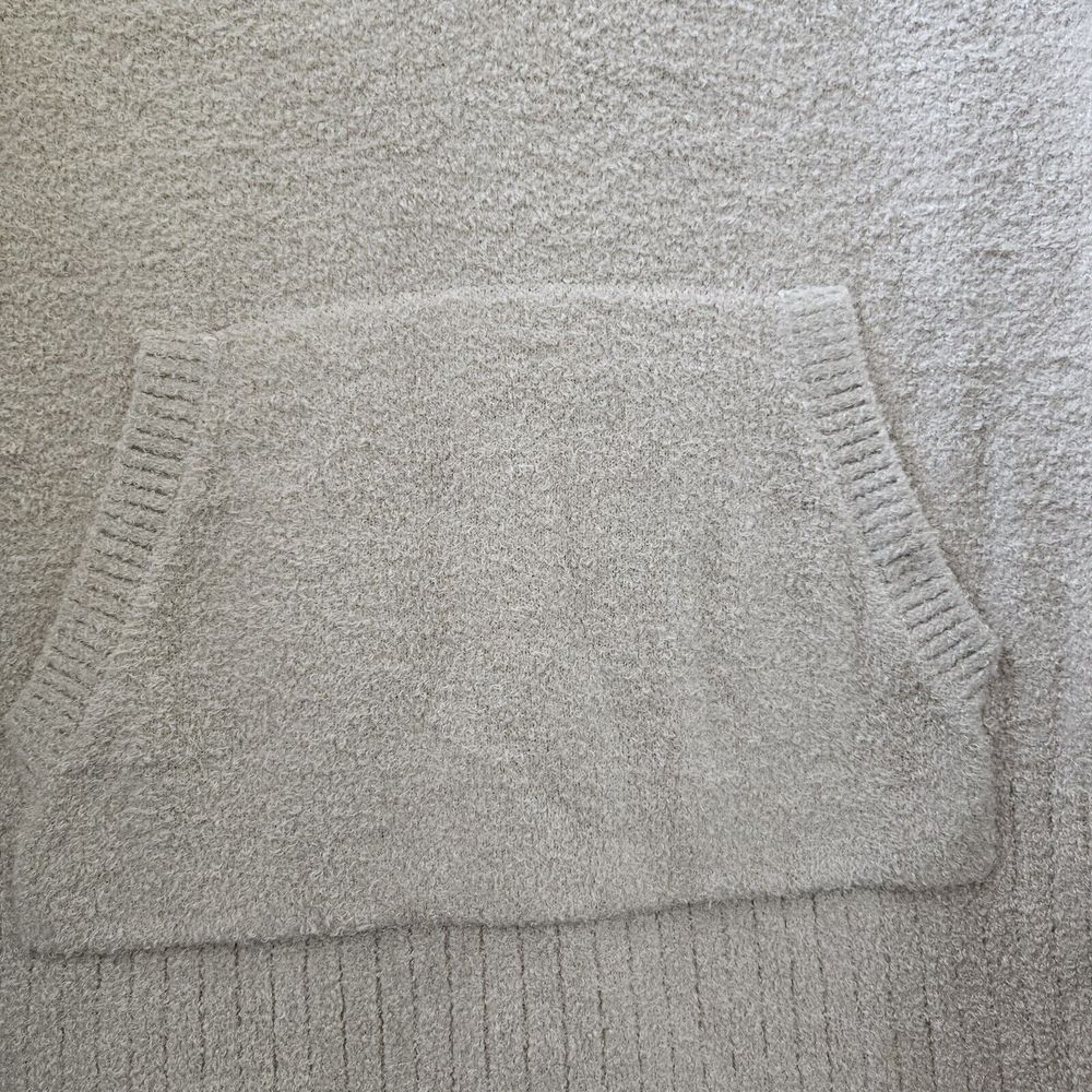 Barefoot Dreams Sweater XS CozyChic Lite High Rib Half Zip Tunic Biscotti‎ Cozy - Picture 5 of 13